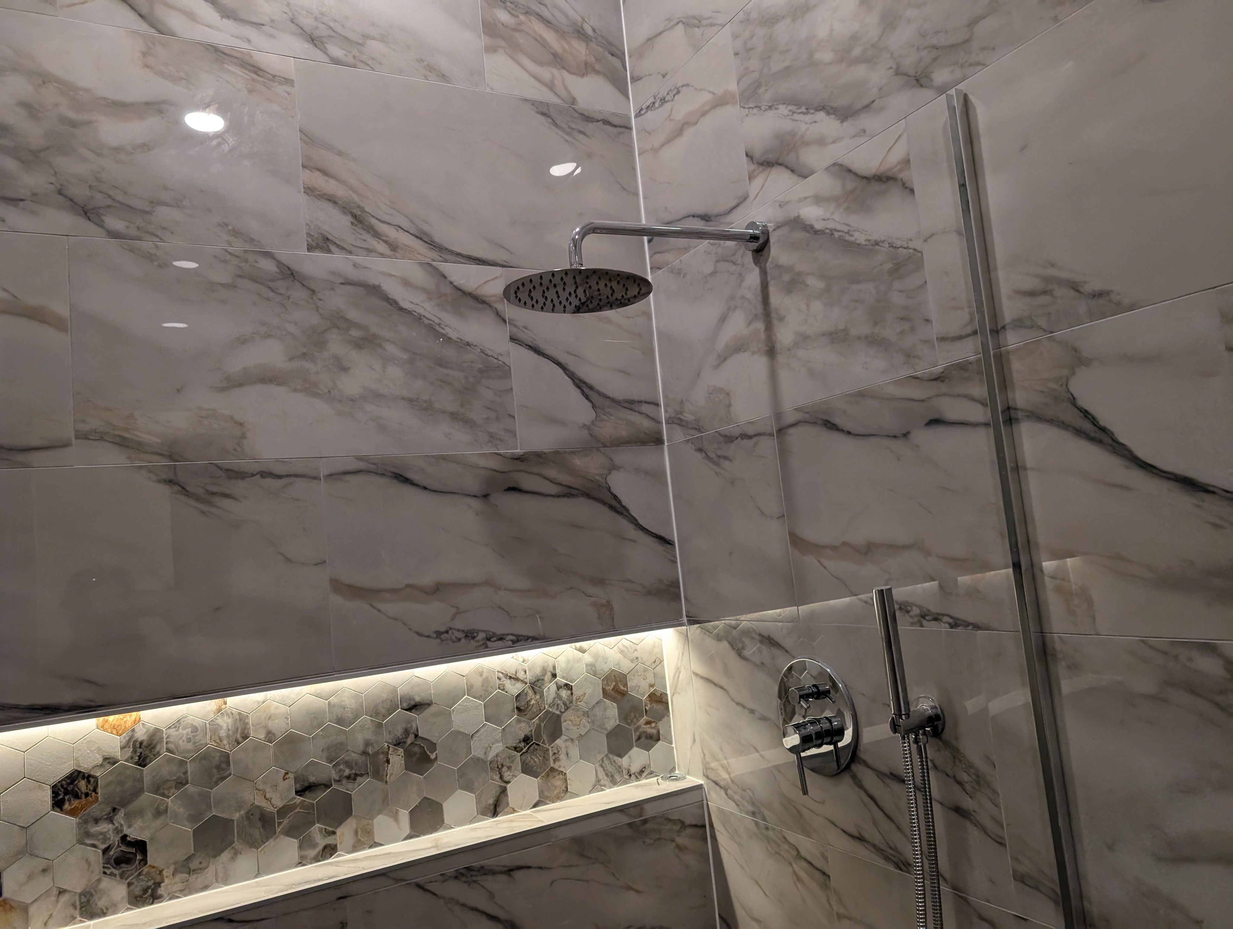 Finished bathroom remodel by Mad Home Improvements