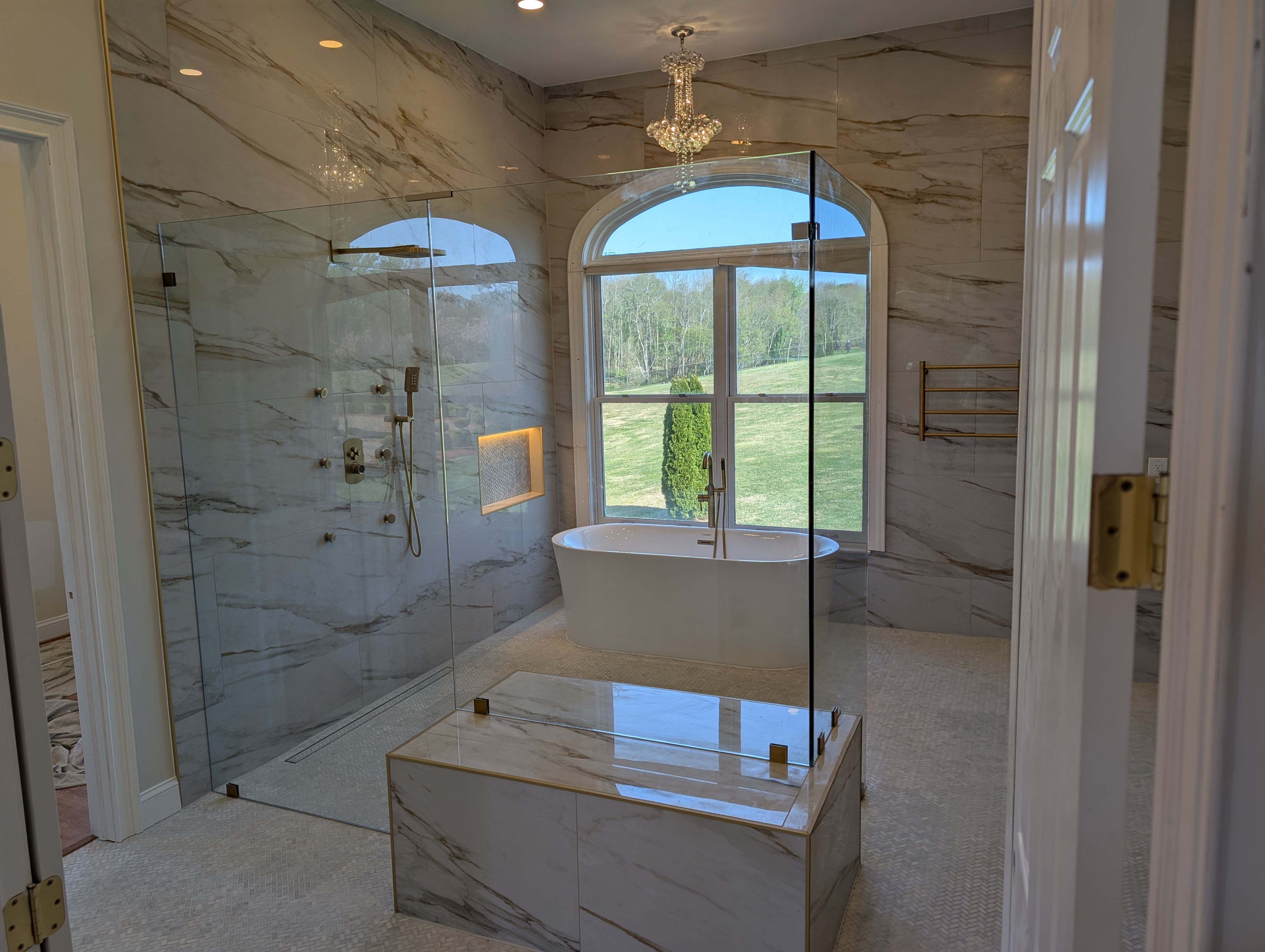 Finished bathroom remodel by Mad Home Improvements