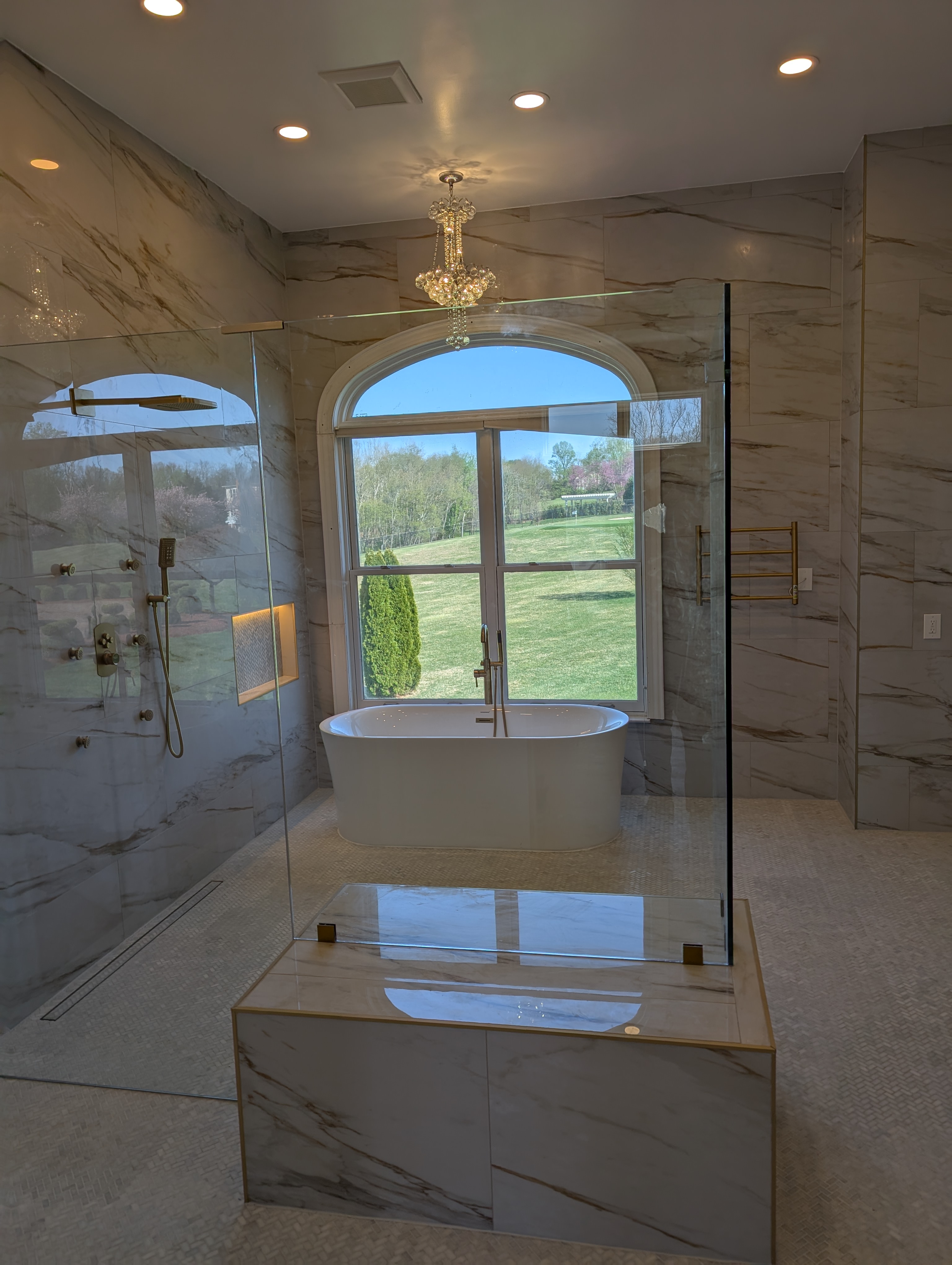 Finished bathroom remodel by Mad Home Improvements