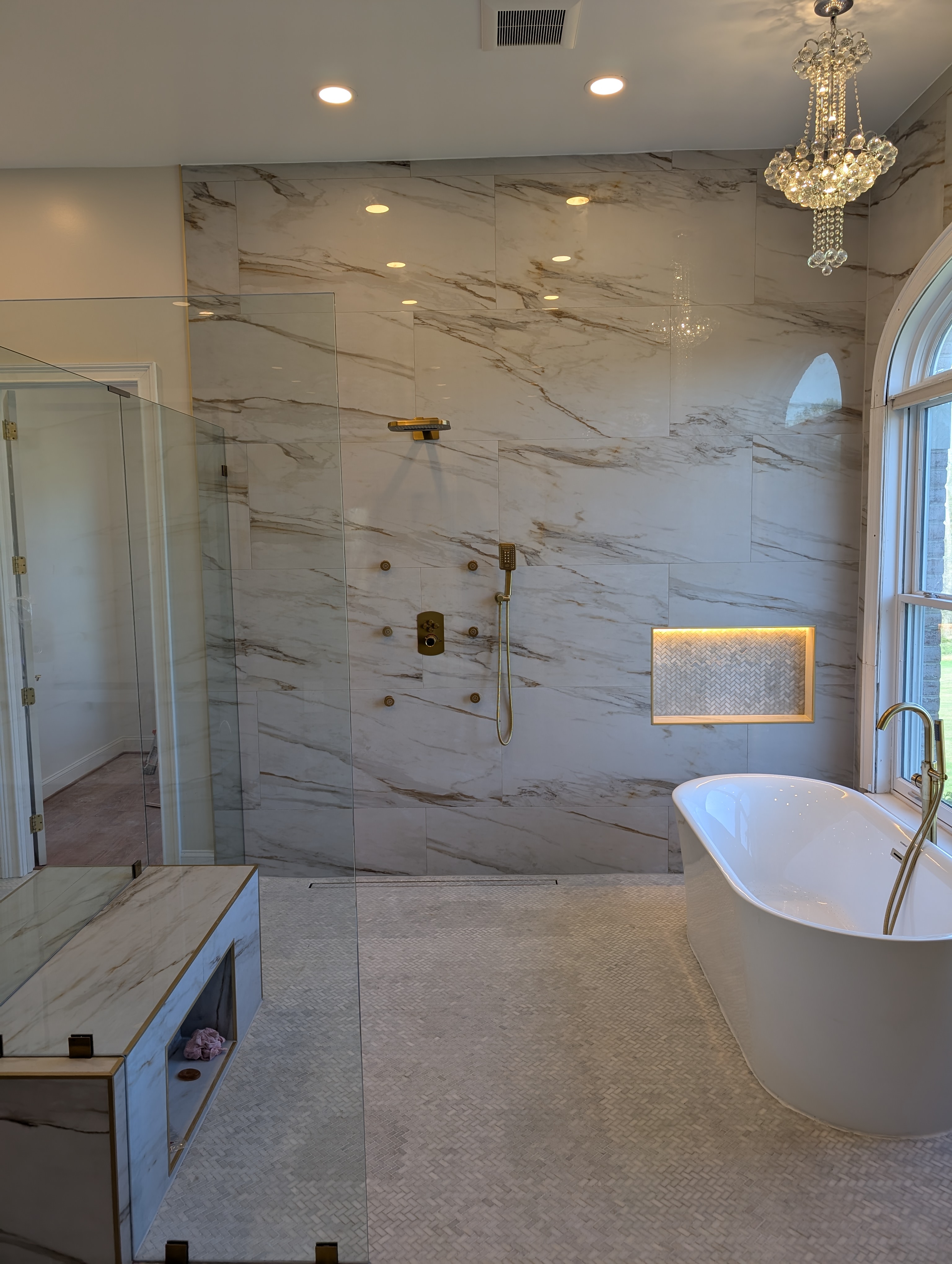 Finished bathroom remodel by Mad Home Improvements