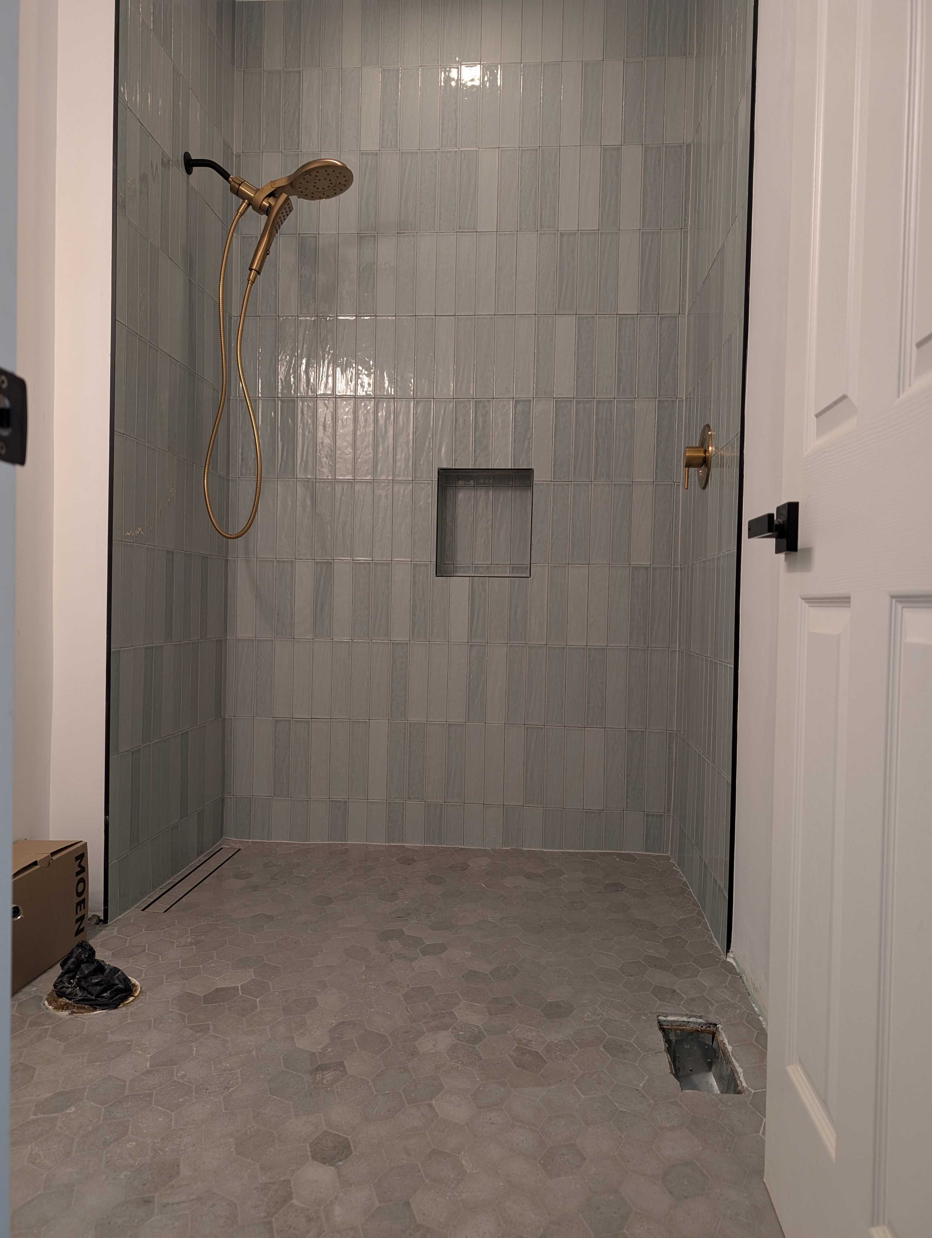 Finished bathroom remodel by Mad Home Improvements