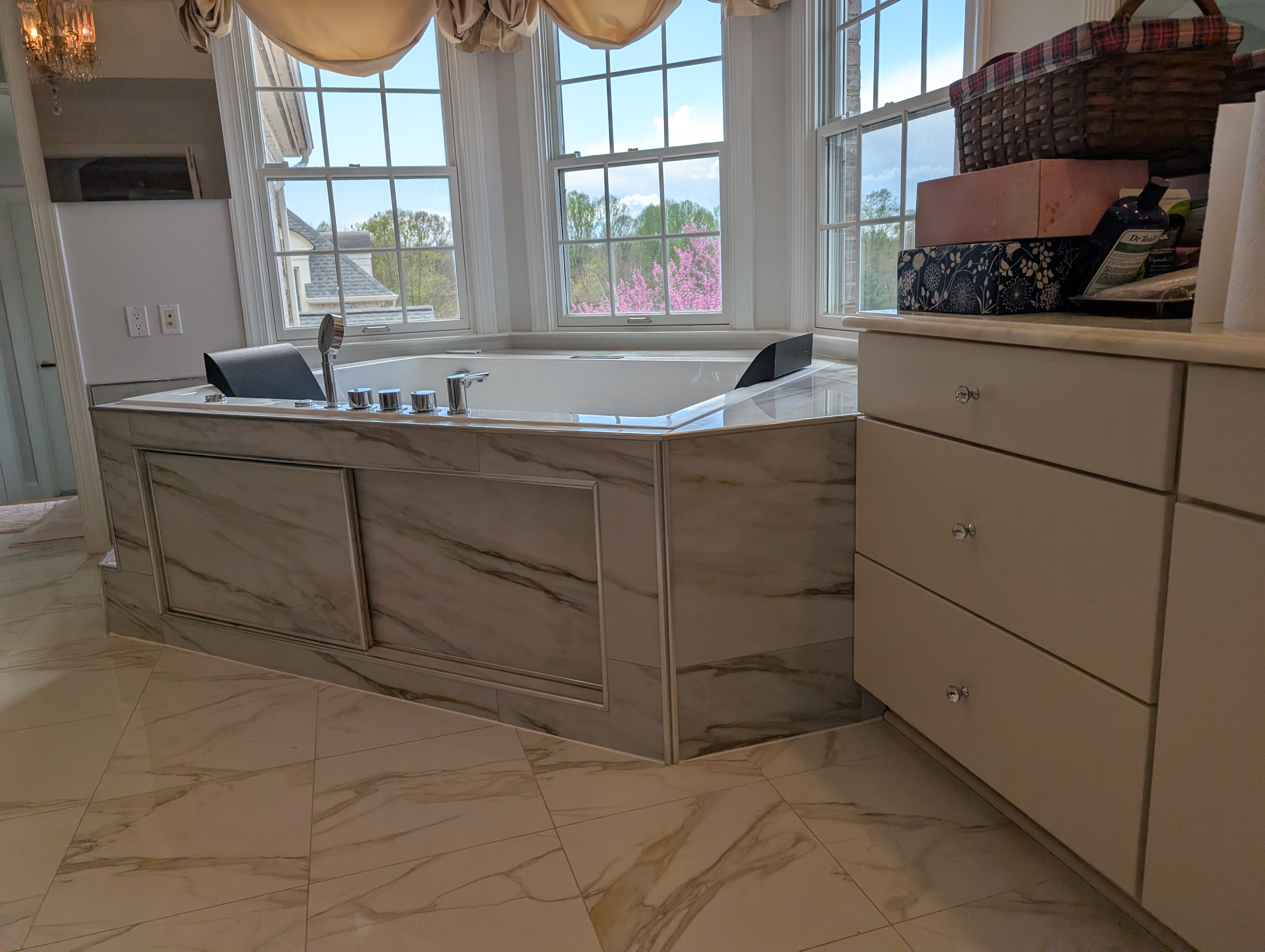 Finished bathroom remodel by Mad Home Improvements